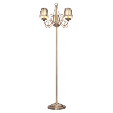 Zemin lambası, beyaz arka plan üzerinde izole.