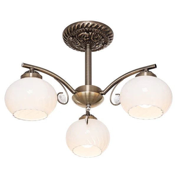 Lustre Style Vintage Isolé Sur Fond Blanc — Photo