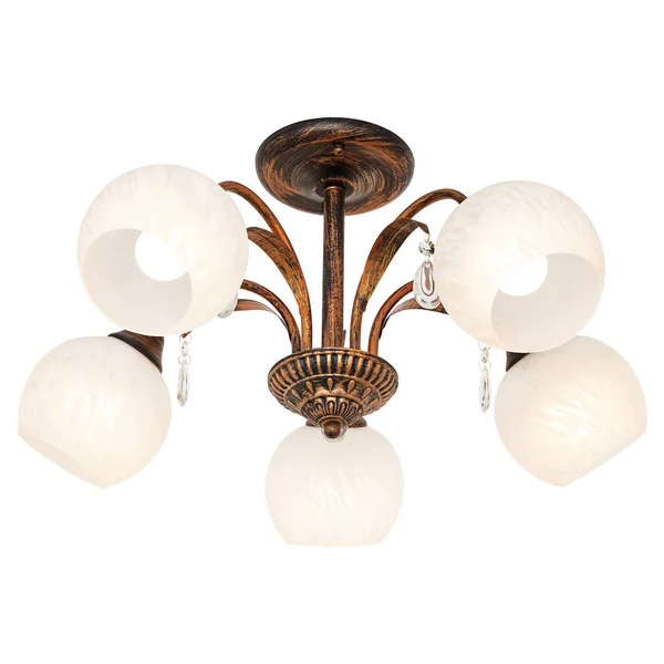 Lustre Style Vintage Isolé Sur Fond Blanc — Photo