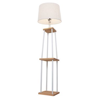 Zemin lambası, beyaz arka plan üzerinde izole.