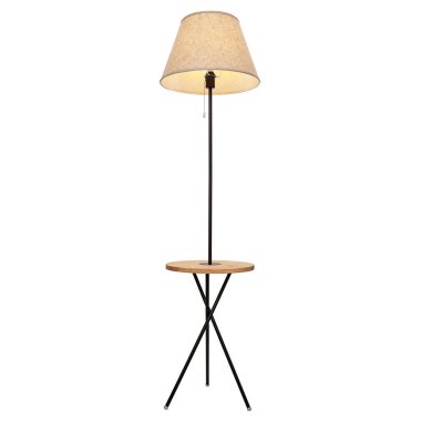 Zemin lambası, beyaz arka plan üzerinde izole.