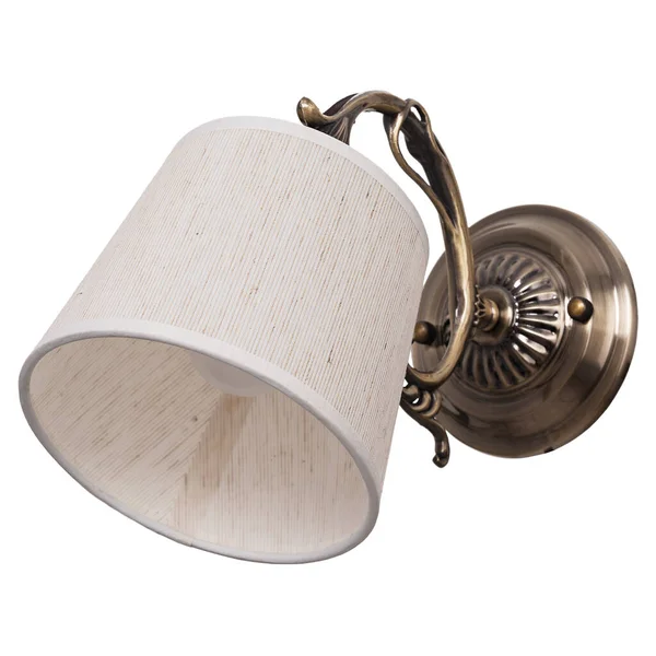 Lampada Parete Stile Vintage Sfondo Bianco Isolato — Foto Stock