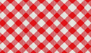 Kırmızı ve beyaz kumaş