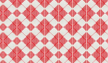 Kırmızı ve beyaz kumaş