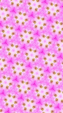 Pembe sarı soyut çiçek deseni