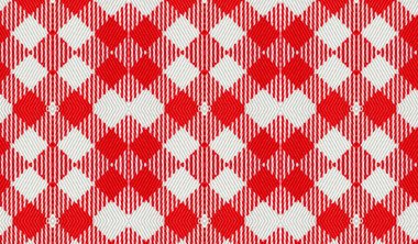 Kırmızı ve beyaz kumaş