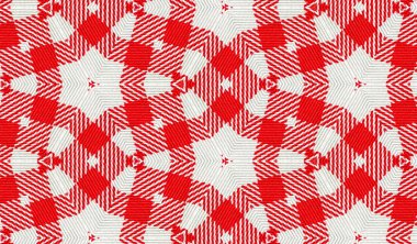 Kırmızı ve beyaz kumaş