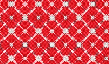 Kırmızı ve beyaz kumaş