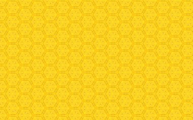 Sarı altıgen vintage desen arka plan