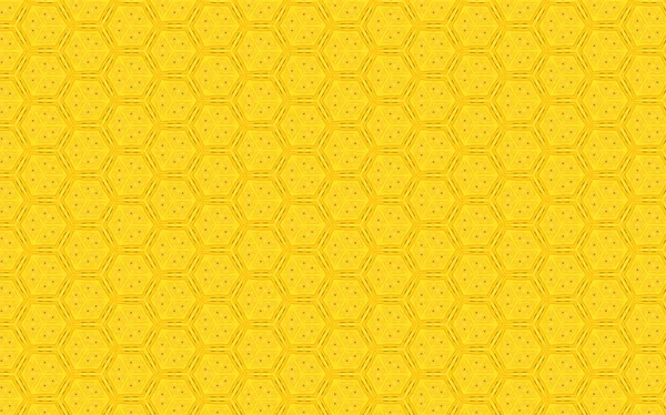 Fondo de patrón vintage hexagonal amarillo —  Fotos de Stock