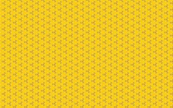 육각형 노란색 빈티지 패턴 배경 — 스톡 사진