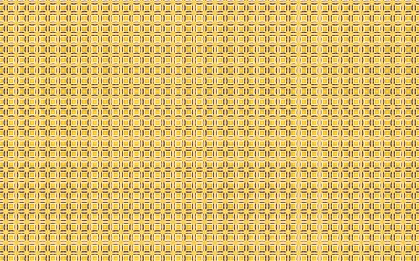 Amarelo quadrado vintage padrão fundo — Fotografia de Stock