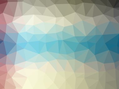 Çokgen kristal üçgen geometrisi illüstrasyon