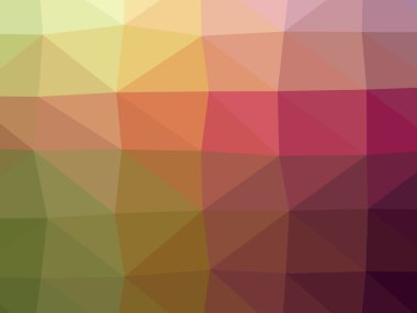 Çokgen kristal üçgen geometrisi illüstrasyon