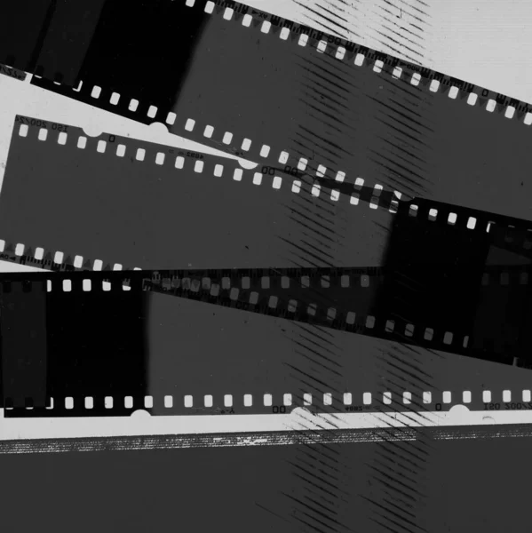 Kamerafilmstreifen Negative Hintergrundtextur Schwarz Weiß — Stockfoto