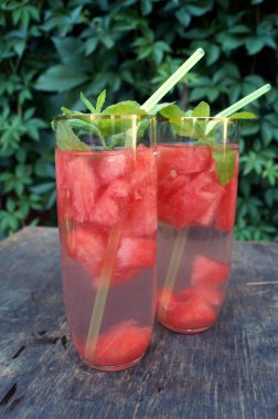 Detoks su karpuz ve nane ile