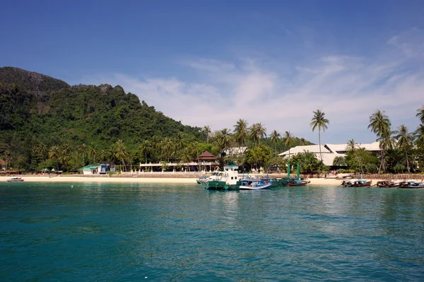 Paraíso tropical, Phi-Phi Don Island, Mar de Andaman, Tailândia — Fotografia de Stock