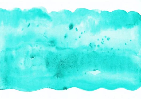 水彩青い波。水彩テクスチャ背景 — ストック写真