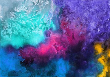 Suluboya dokulu arka plan. Scrapbooking için şablon