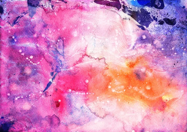 Abstrakte rosa und lila handgefertigte Aquarelltextur. Marmorierung Hintergrund für Design — Stockfoto