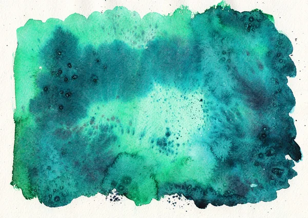 Emerald green watercolor abstract background — Stock Photo, Image