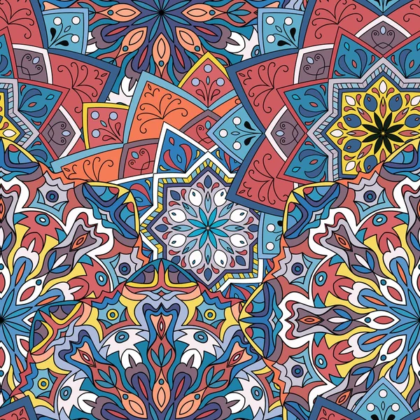 Nahtloses Muster. Vintage dekorative Elemente. Handgezeichneter Hintergrund. Islam, Arabisch, Indisch, osmanische Motive. Perfekt für den Druck auf Stoff oder Papier. — Stockvektor