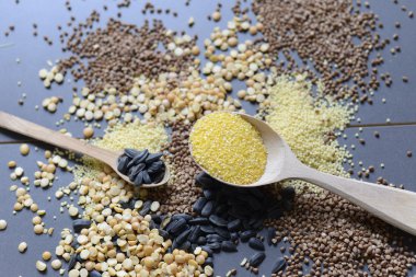 Farklı renkli tahıl