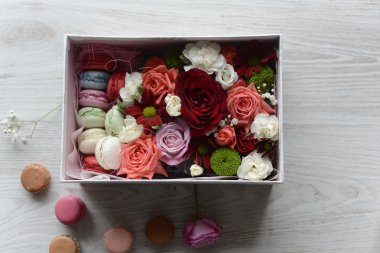 macarons lezzetli ve taze kurabiye