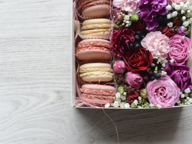 macarons lezzetli ve taze kurabiye