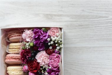 macarons lezzetli ve taze kurabiye