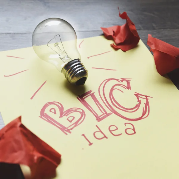 Idea di business dalla carta — Foto Stock