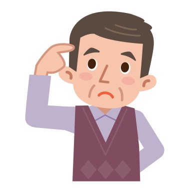 Düşünmek için orta yaşlı erkekler