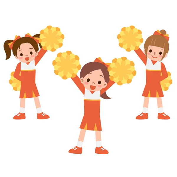 Ragazze carine cheerleader — Vettoriale Stock