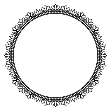 zarif yuvarlak çerçeve