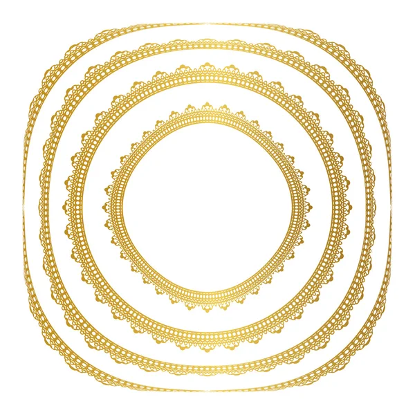 Conjunto marco de oro Vector — Archivo Imágenes Vectoriales