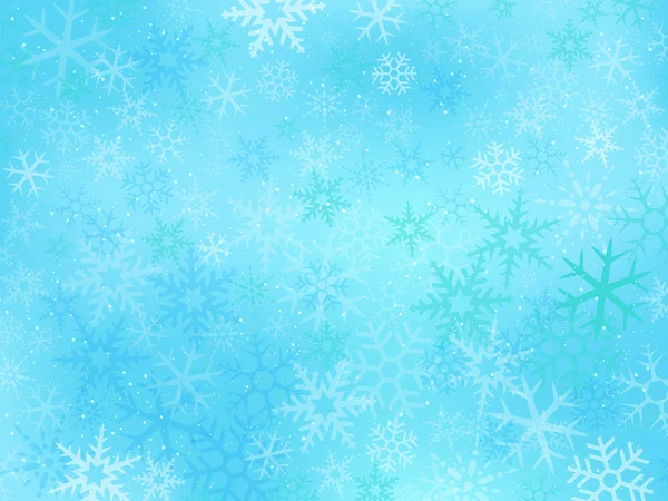 Background of snow crystals — Stock Vector