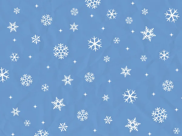 Background of snow crystals — Stock Vector