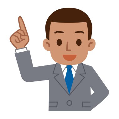 Genç siyah işadamı işaretleme