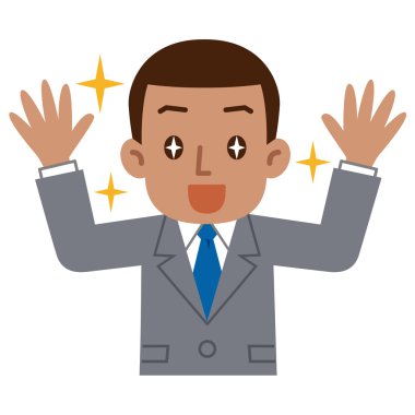 Genç işadamı zevk için siyah