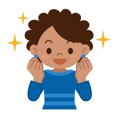 Genç siyah kadın motive