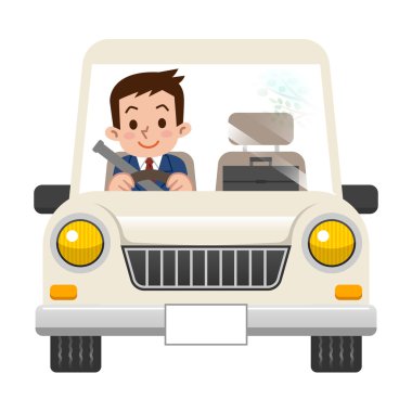 Sürüş sırasında iş adamı