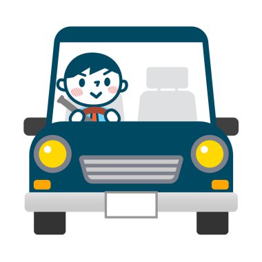 Sürüş sırasında iş adamı