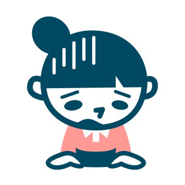 Genç kadın depresyonda.