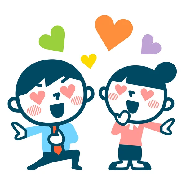 Couple in love — Stock Vector