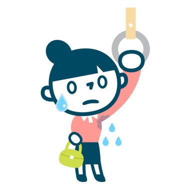 Kadın bir yana ter acı