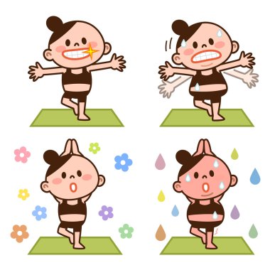 Yoga yapan kadınlar