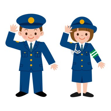 Polis memuru çocukların
