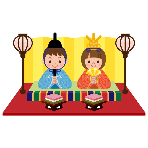 Japon bez bebek Festivali — Stok Vektör