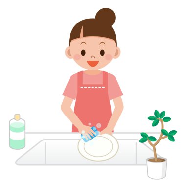 Bulaşıkları yıkamak kadınlar