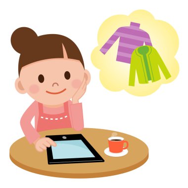 Internet Tablet PC'de alışveriş